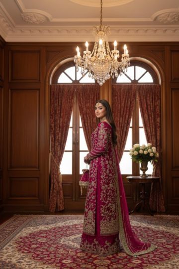 Embroidered Formal Dress Luxury Traditional Look