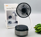 Sticky Mini Desk Fan with Flexible Neck Portable USB Rechargeable Fan