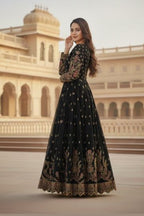 Premium Embroidered Black Lehenga Set