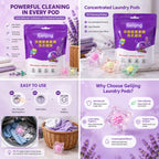 Laundry Cleaning Pods – Long-Lasting Fragrance | Deep Cleaning & Fresh Scent Laundry Detergent Pods | Easy-Dissolve Washing Machine Pods for Everyday Clothes