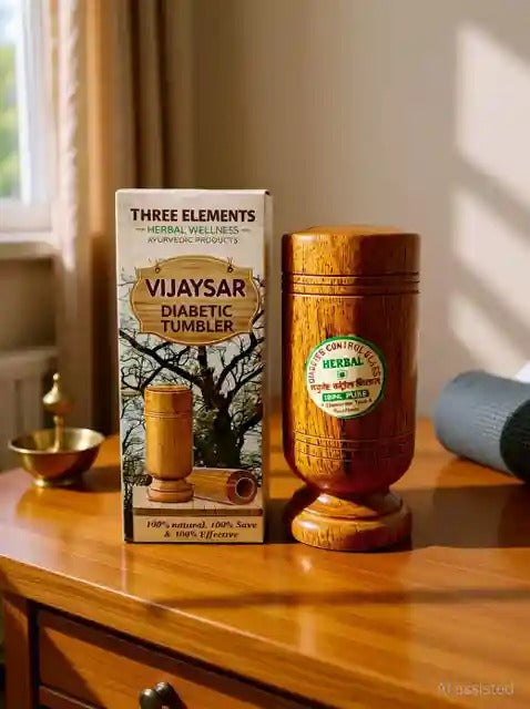 Herbal Wooden Tumbler – Natural Wooden Drinking Cup | Reusable Eco-Friendly Herbal Tea & Water Cup | Traditional Wooden Mug for Home & Travel