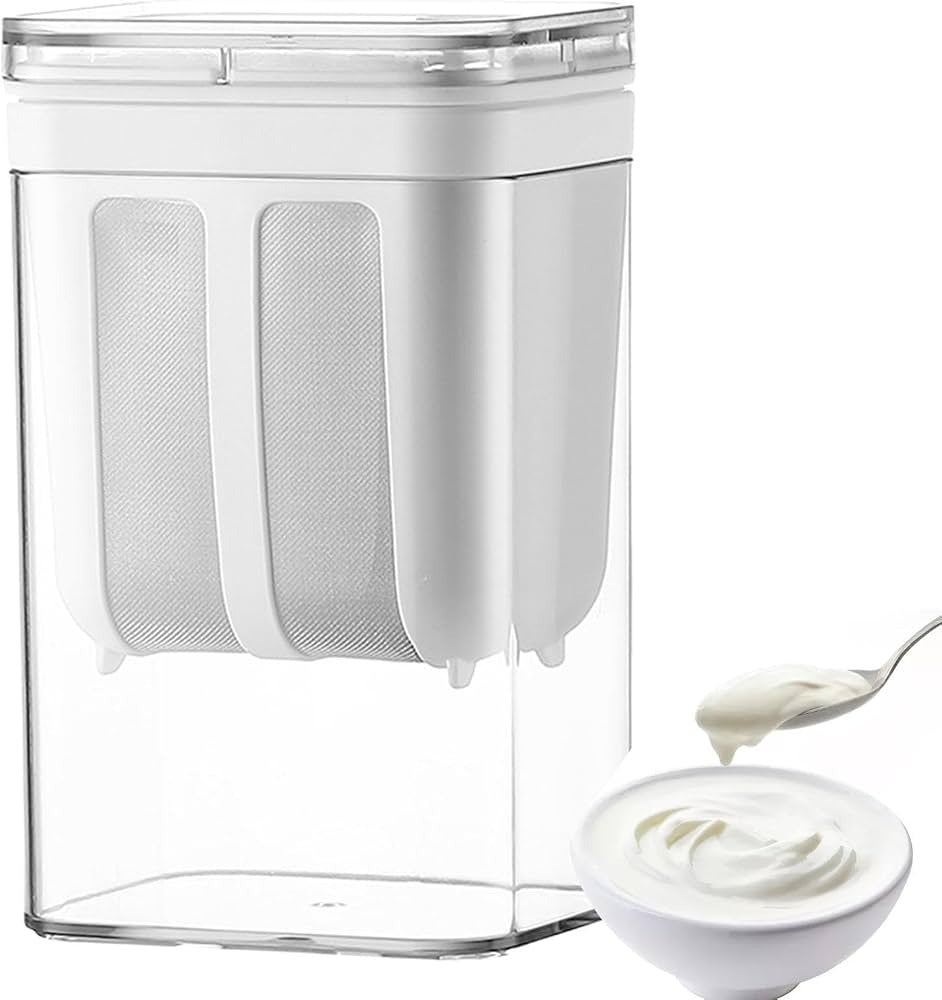 Greek Yogurt Maker & Strainer 1100ML – Fine Mesh Yogurt Filter for Thick Greek Yogurt, Hung Curd & Labneh