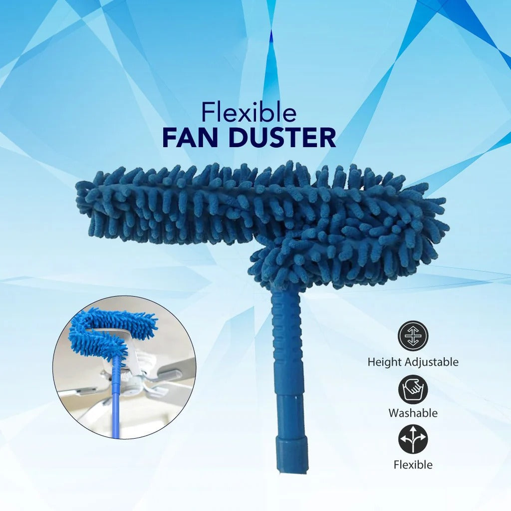 Microfiber Duster – Flexible & Washable Dust Cleaning Brush for Home, Car, Furniture, Fans & Hard-to-Reach Areas