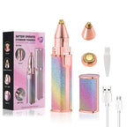 Blawless 2-in-1 Ladies Hair Remover & Eyebrow Trimmer – Rechargeable Facial Hair Removal Machine with Precision Trimmer
