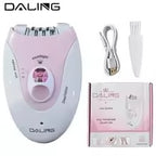 Daling DL-6032 Lady Epilator – Cordless Rechargeable Electric Hair Remover for Women with LED Light
