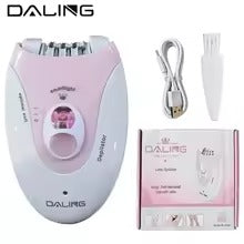 Daling DL-6032 Lady Epilator – Cordless Rechargeable Electric Hair Remover for Women with LED Light