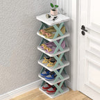 X-Frame Shoe Rack – Multi-Tier Vertical Shoe Stand for Home