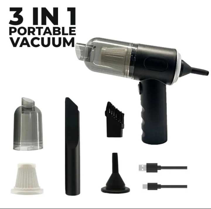 3-in-1 Portable Wireless Vacuum Cleaner Handheld Cordless for Car & Home