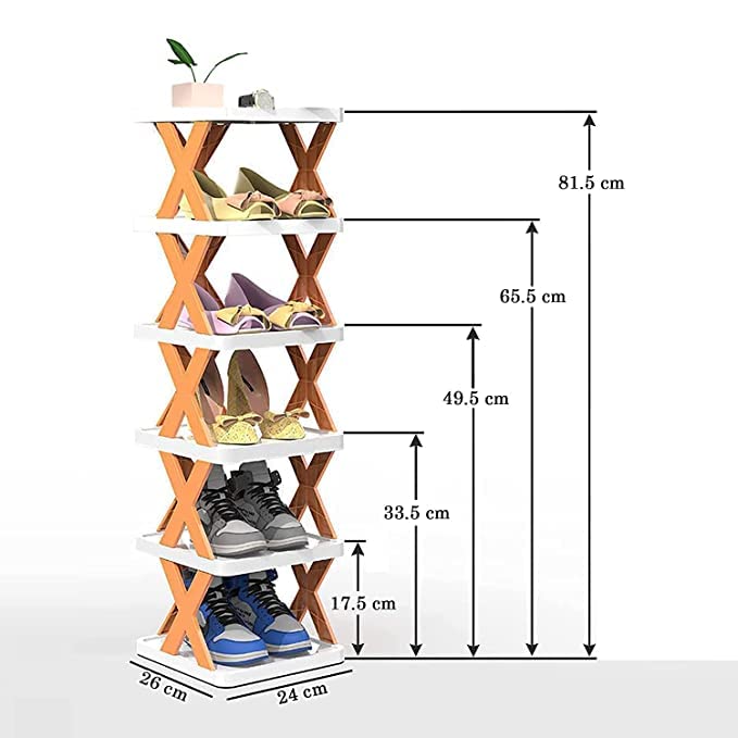 X-Frame Shoe Rack – Multi-Tier Vertical Shoe Stand for Home
