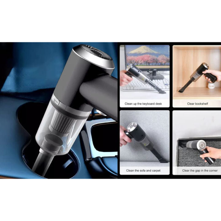 3-in-1 Portable Wireless Vacuum Cleaner Handheld Cordless for Car & Home