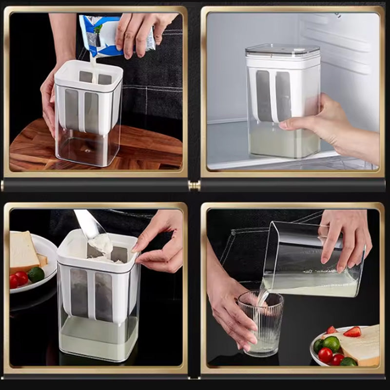 1100ML Greek Yogurt & Curd Strainer Maker Multi-Purpose Mesh Filter Container