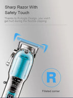 Daling Professional Hair Clipper Transparent Body & LED Display