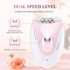 Daling DL-6032 Lady Epilator – Cordless Rechargeable Electric Hair Remover for Women with LED Light
