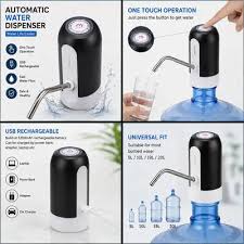 Electric Water Bottle Pump for 19L Bottles – USB Rechargeable Automatic Water Dispenser with One-Touch Operation