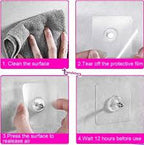 Self Adhesive Screw Hook Stickers – Strong Wall Hanging Hooks for Kitchen, Bathroom, Clothes, Keys & Home Organization | Pack of 10/20/30