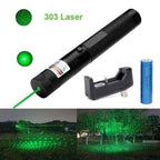 Green Laser Pointer – Rechargeable Laser Light Pen with Bright Green Beam, Adjustable Focus & Safety Lock for Presentation, Teaching & Outdoor Use