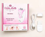 Daling DL-6032 Lady Epilator – Cordless Rechargeable Electric Hair Remover for Women with LED Light