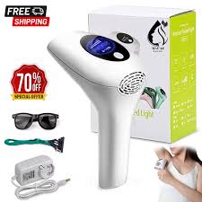 IPL Laser Hair Removal Device – At-Home IPL Hair Remover for Women & Men with Adjustable Intensity for Face, Arms, Legs & Body