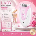 Daling DL-6032 Lady Epilator – Cordless Rechargeable Electric Hair Remover for Women with LED Light
