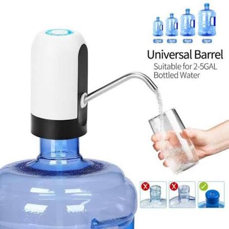Electric Water Bottle Pump for 19L Bottles – USB Rechargeable Automatic Water Dispenser with One-Touch Operation