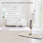 Spray Mop with Refillable Bottle Microfiber Flat Mop for Home Cleaning