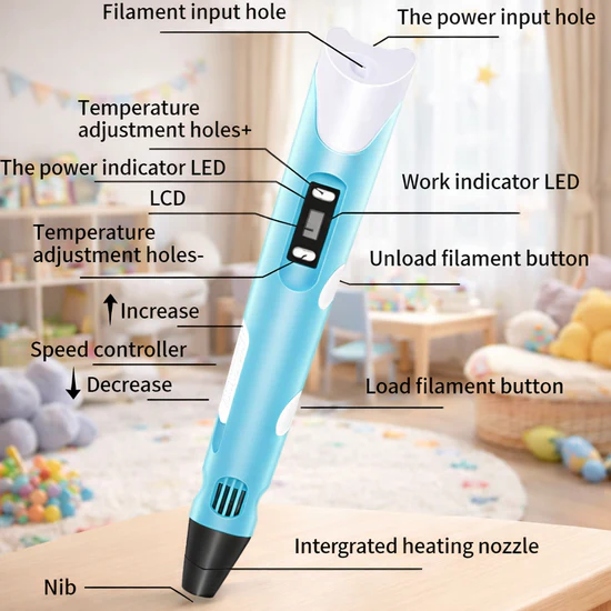 3D Pen-2 Draw Your Dream LCD Display