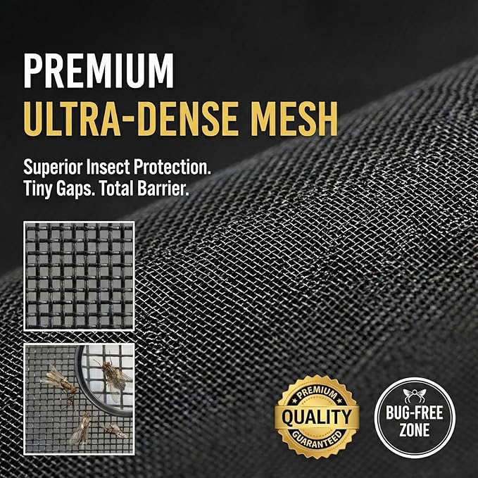 Magnetic Mesh Screen Door 52 Magnet Auto-Close Bug