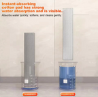 Mini Mop Foldable Self-Wringing Kitchen & Bathroom Cleaner with Wall Mount