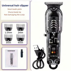 Daling Professional Hair Clipper Transparent Body & LED Display