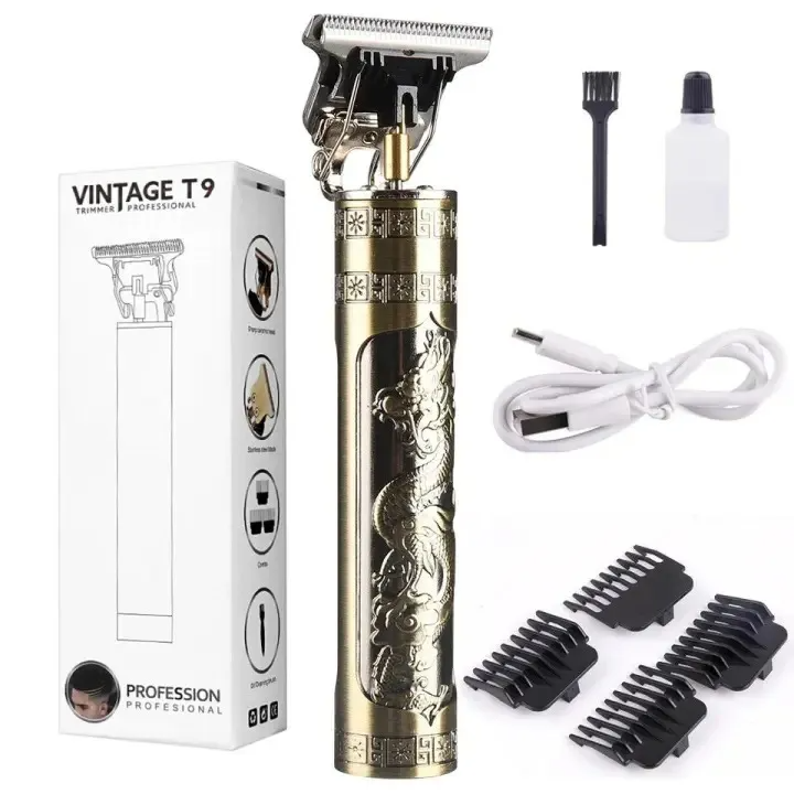 Vintage T9 Professional Hair Trimmer Dragon Edition Zero Gapped Blade