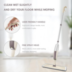 Spray Mop with Refillable Bottle Microfiber Flat Mop for Home Cleaning
